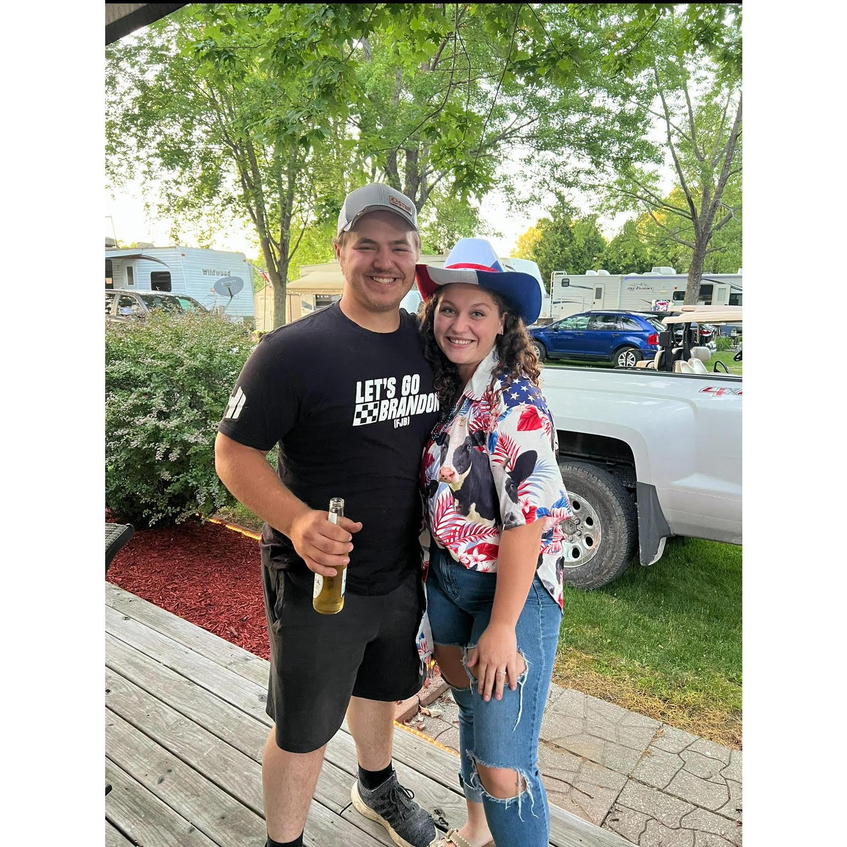 Burgers in Paradise up at the Lake with Mrs.Kelly's camper friends!