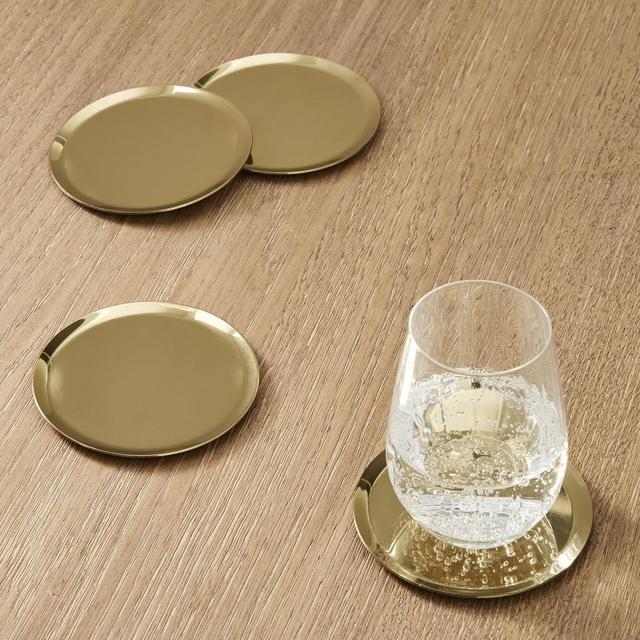Archer Barware Collection, Coasters, Brass, Set of 4