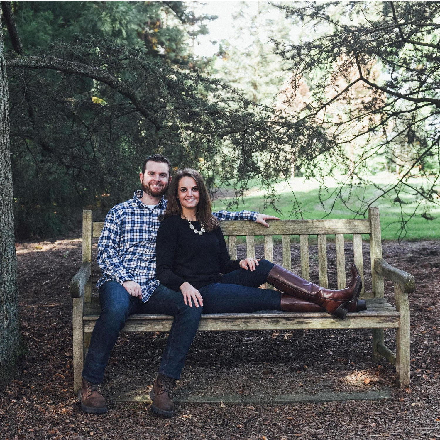 The bench where Matt proposed!