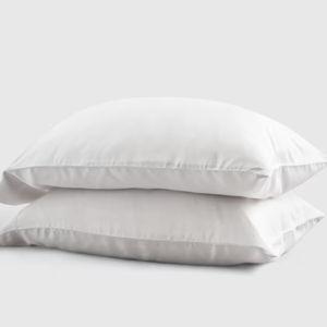 Standard - Bamboo Pillowcase Set in White