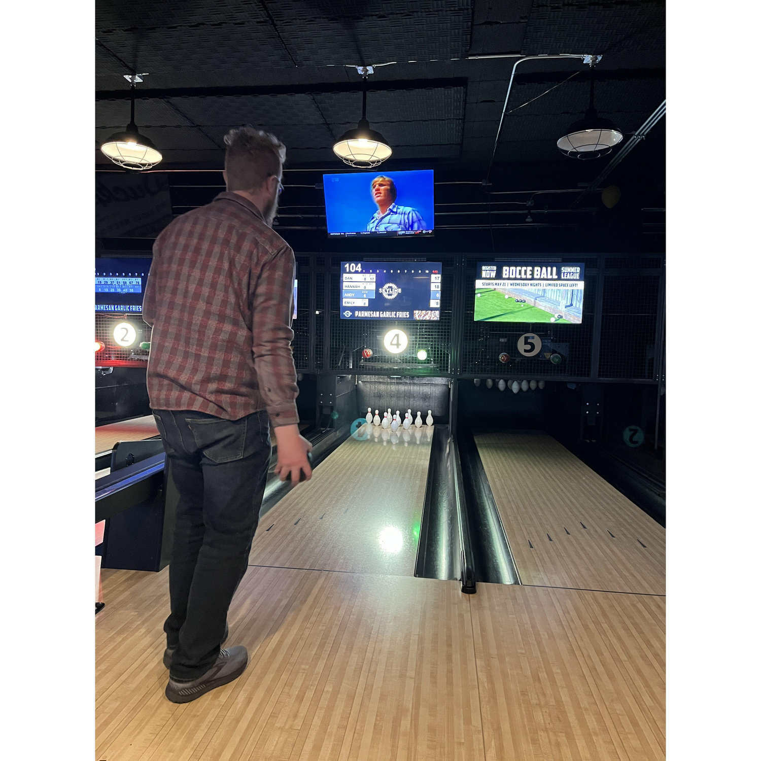 Duckpin bowling for the first time