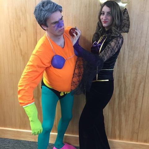 Couples costumes!! 

Mermaidman and his evil stepmother.  A classic combo!