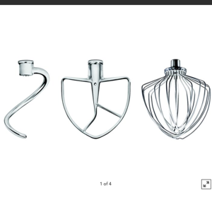 3 Piece Stainless Steel Accessory Set for select KitchenAid® Bowl-Lift Stand Mixers Stainless Steel KSM7BL3PSS | KitchenAid