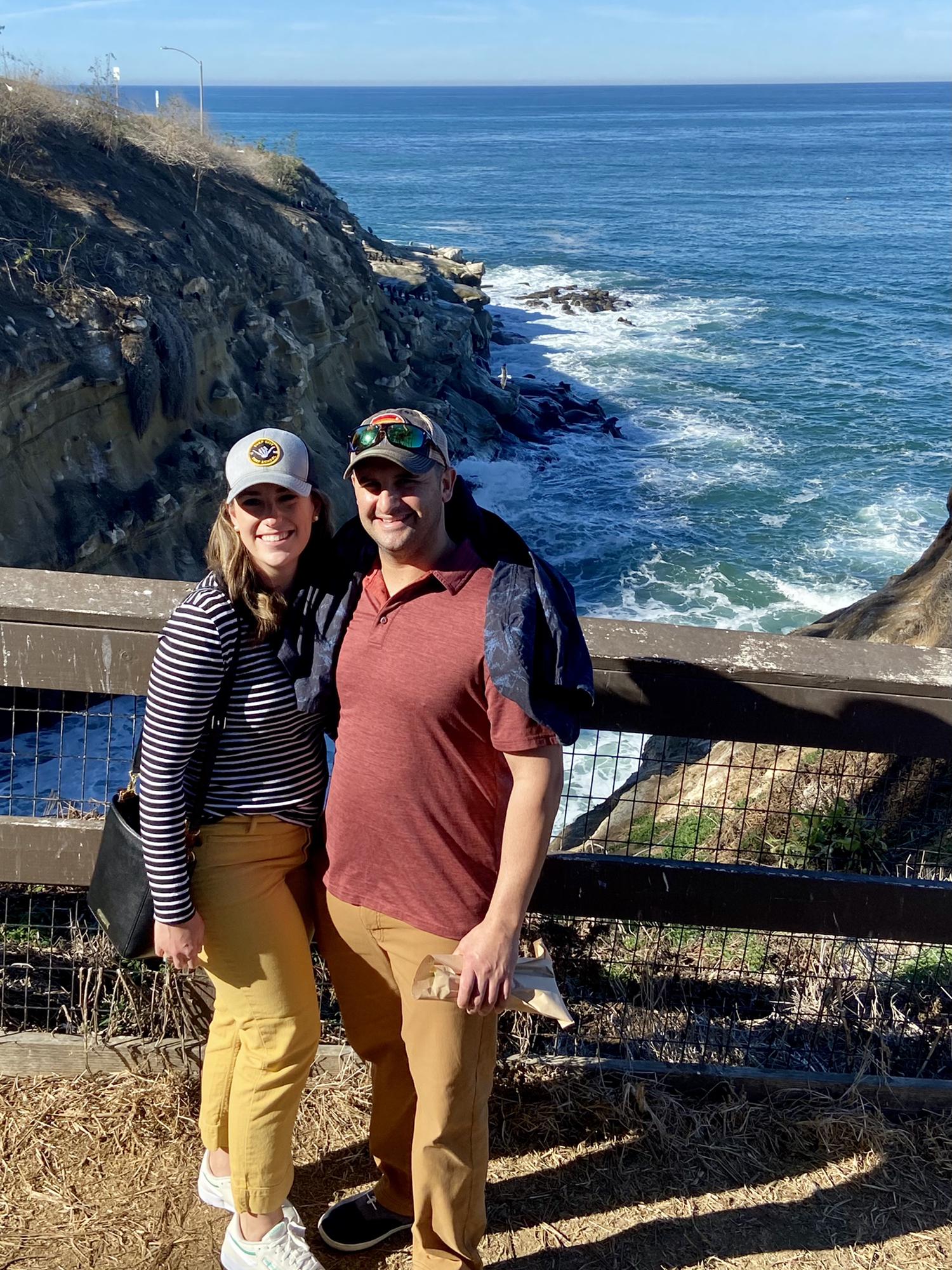 This was on a trip to San Diego to visit Michael! We took a day trip down to La Jolla Cove with our buddy Joe!
Hi Joe!