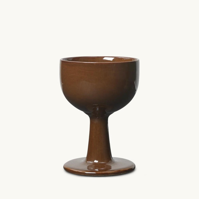 Floccula Wine Glass in Soil | ferm LIVING