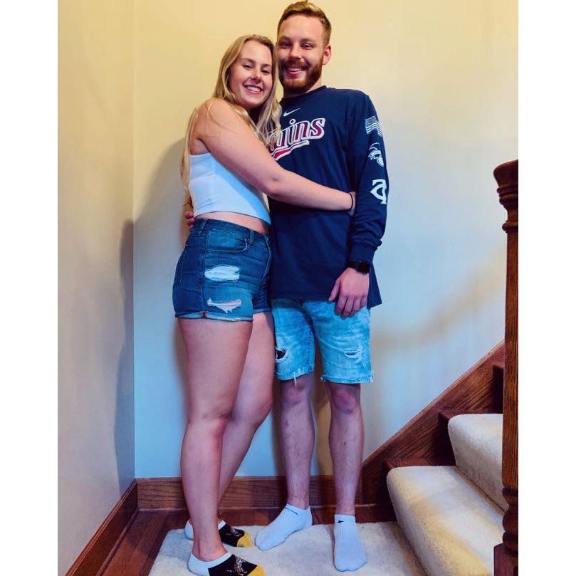 Our first photo together, July of 2020