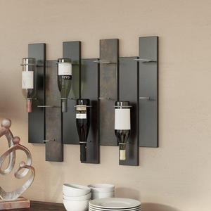 Arakaki 7 Bottle Wall Mounted Wine Rack