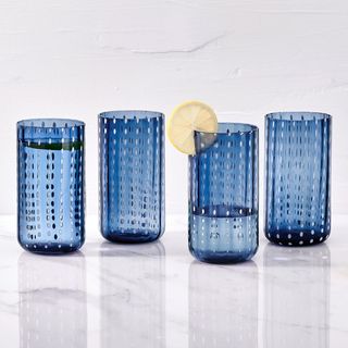 Dappled Clouds Highball Glass, Set of 4
