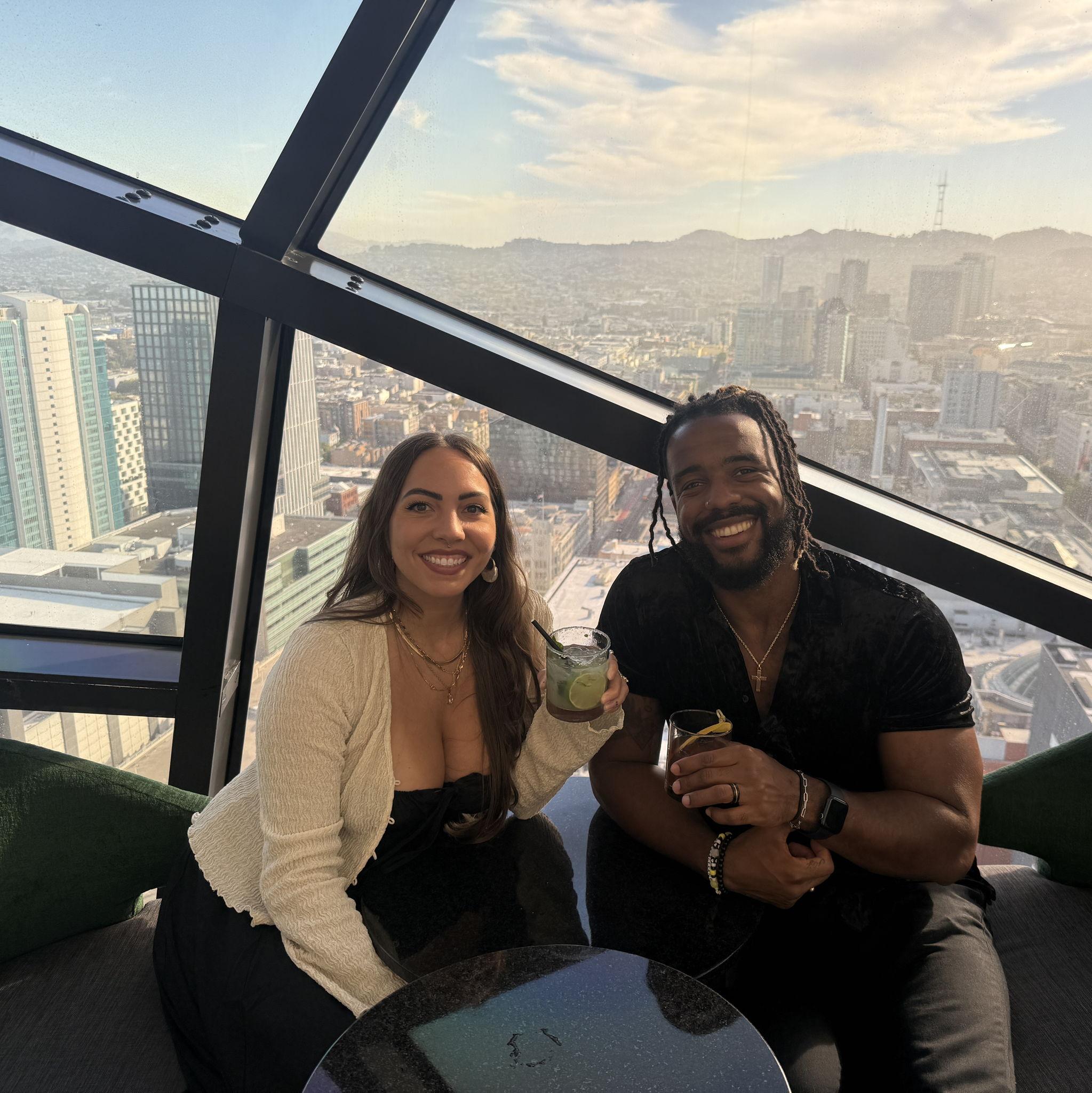 Great views, great drinks, great date & a great trip to SF