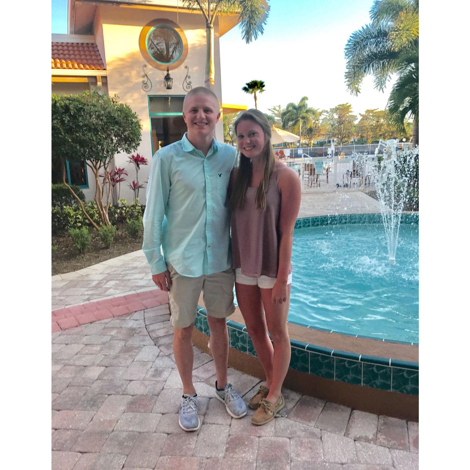 Our first time in Florida together visiting Meemaw and Peepaw, 2017.
