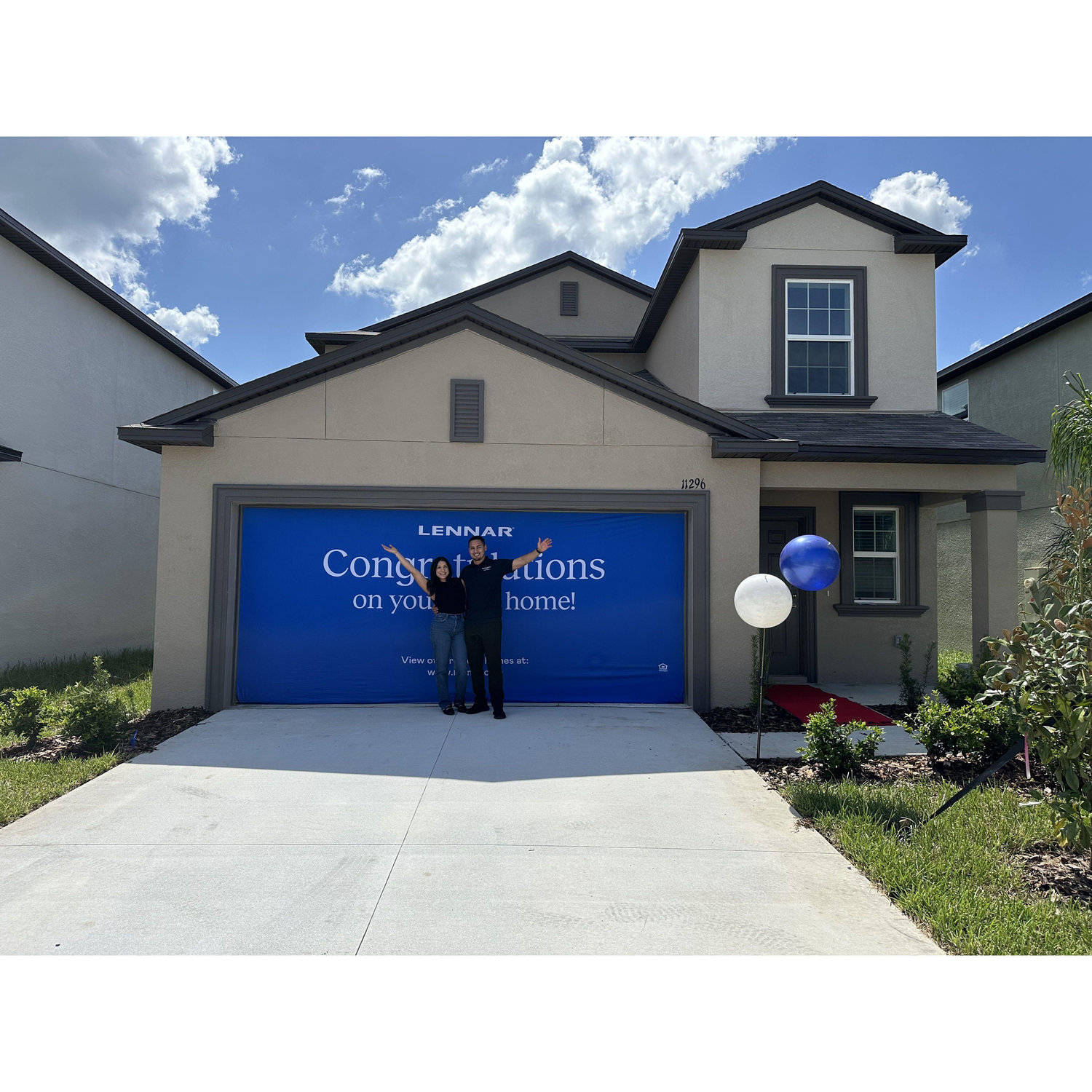 Our new house. Working to turn it into our home.