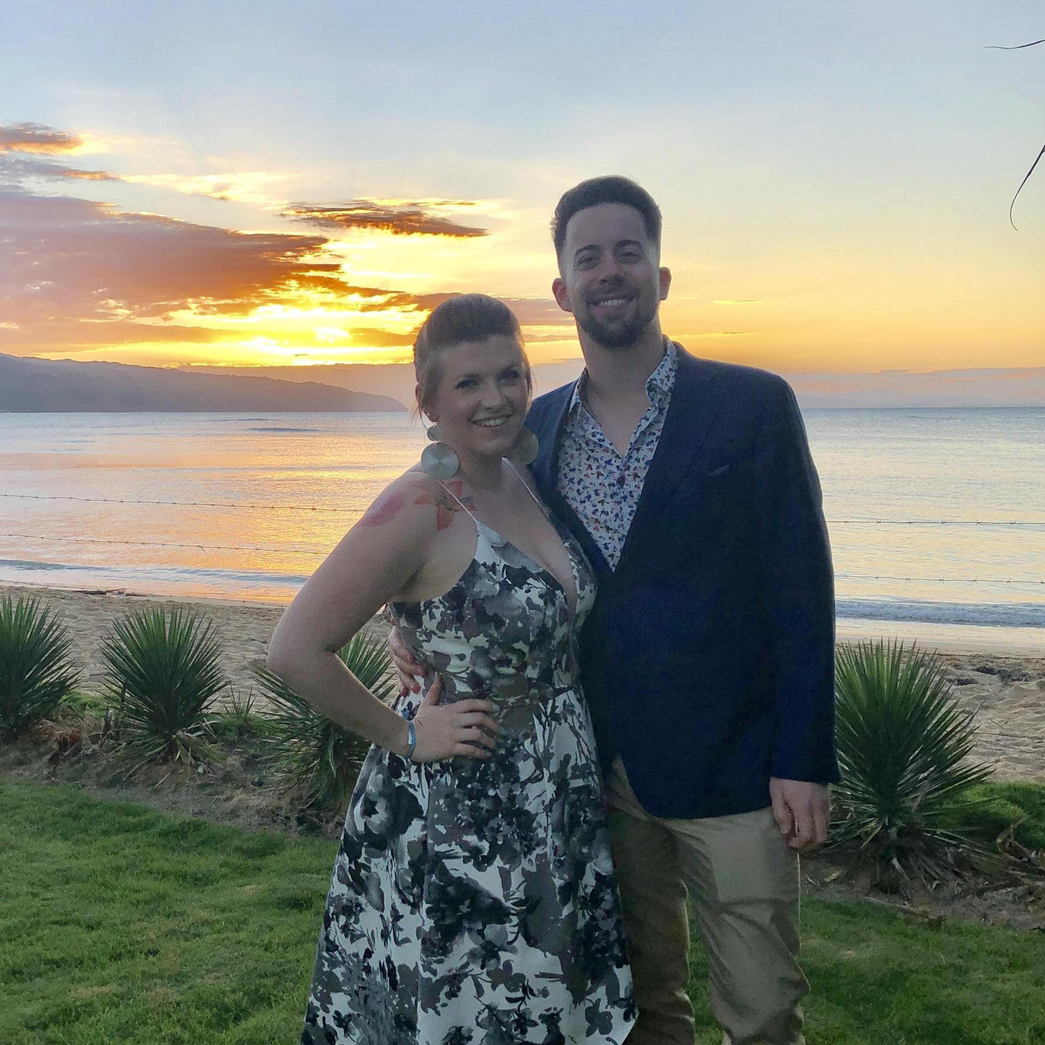 All dressed up for a close friend's wedding in the Dominican Republic.
