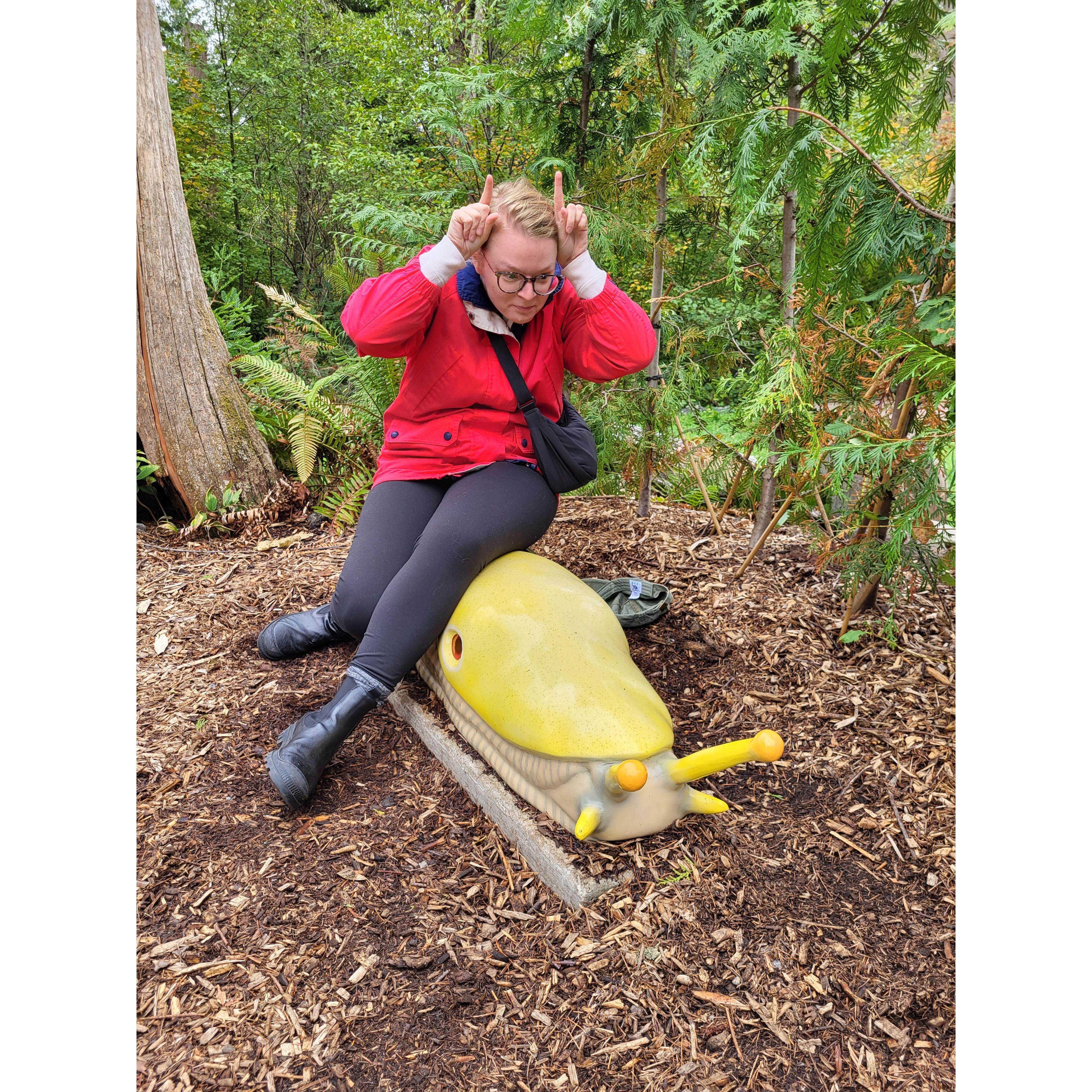 Emily loves a good zoo sculpture, especially of underappreciated critters. NW Trek is a treasure trove!