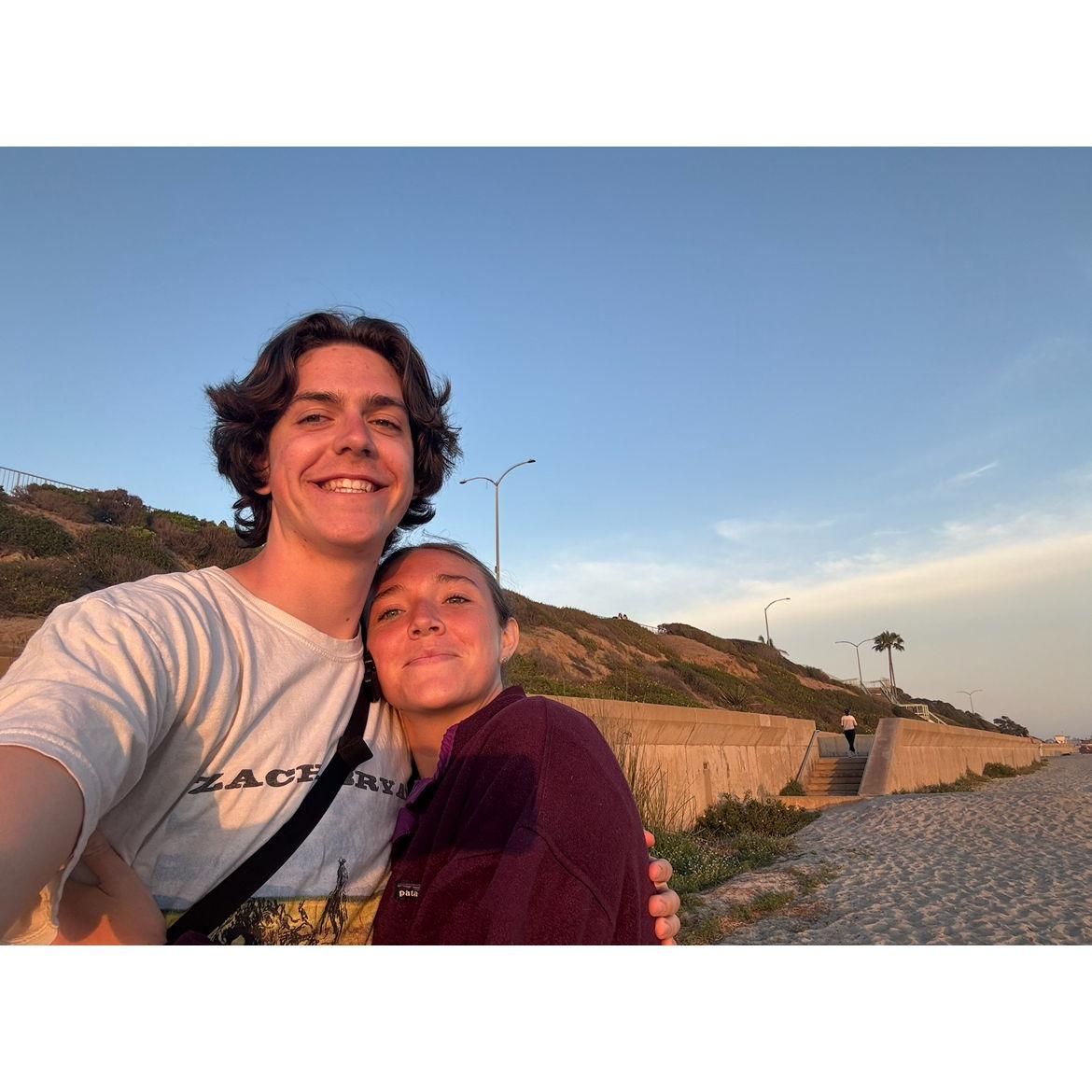 When we moved to california for the summer