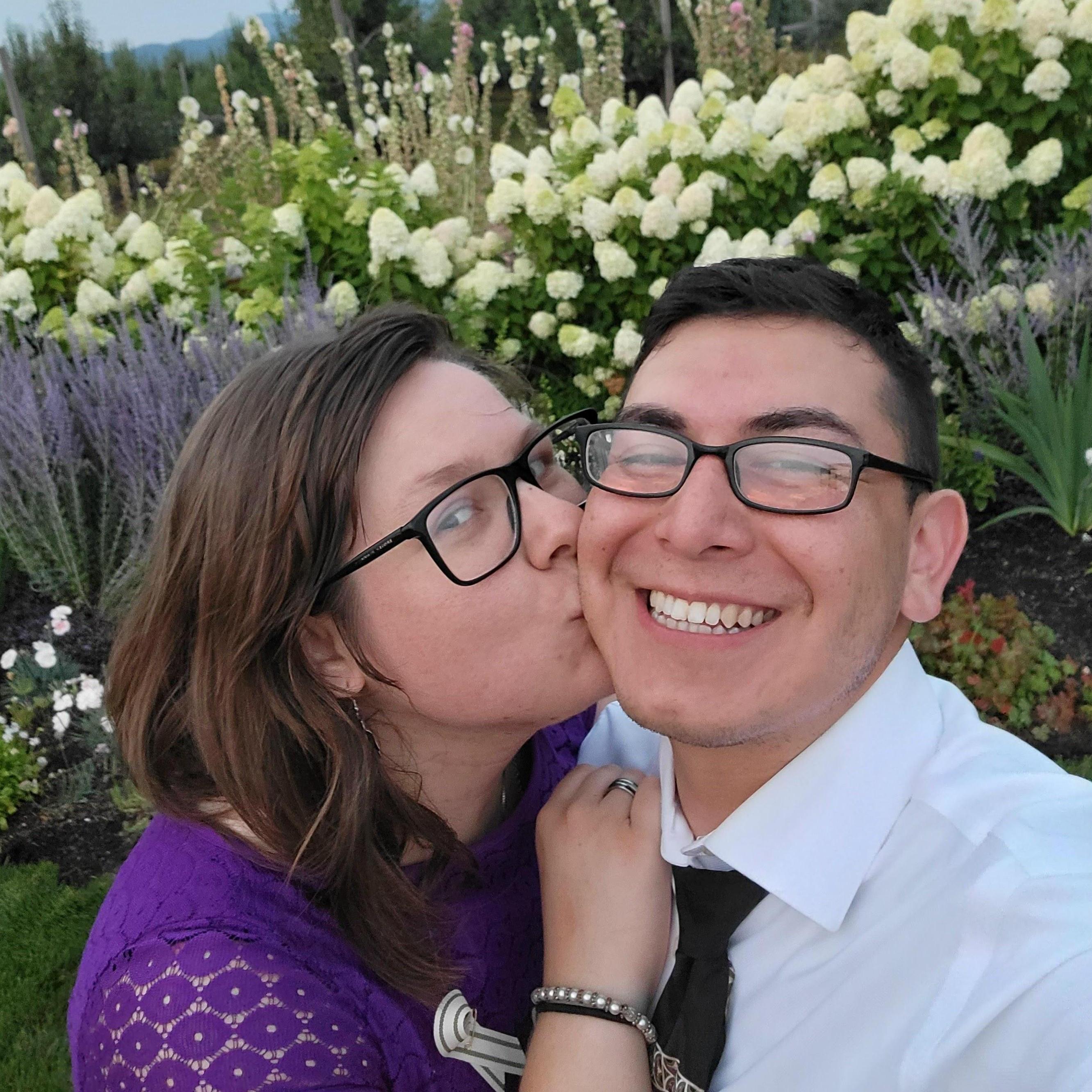 Looking cute at Jolene's wedding