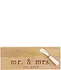 Mr. & Mrs. 2022 Wood Marble Cheese Board