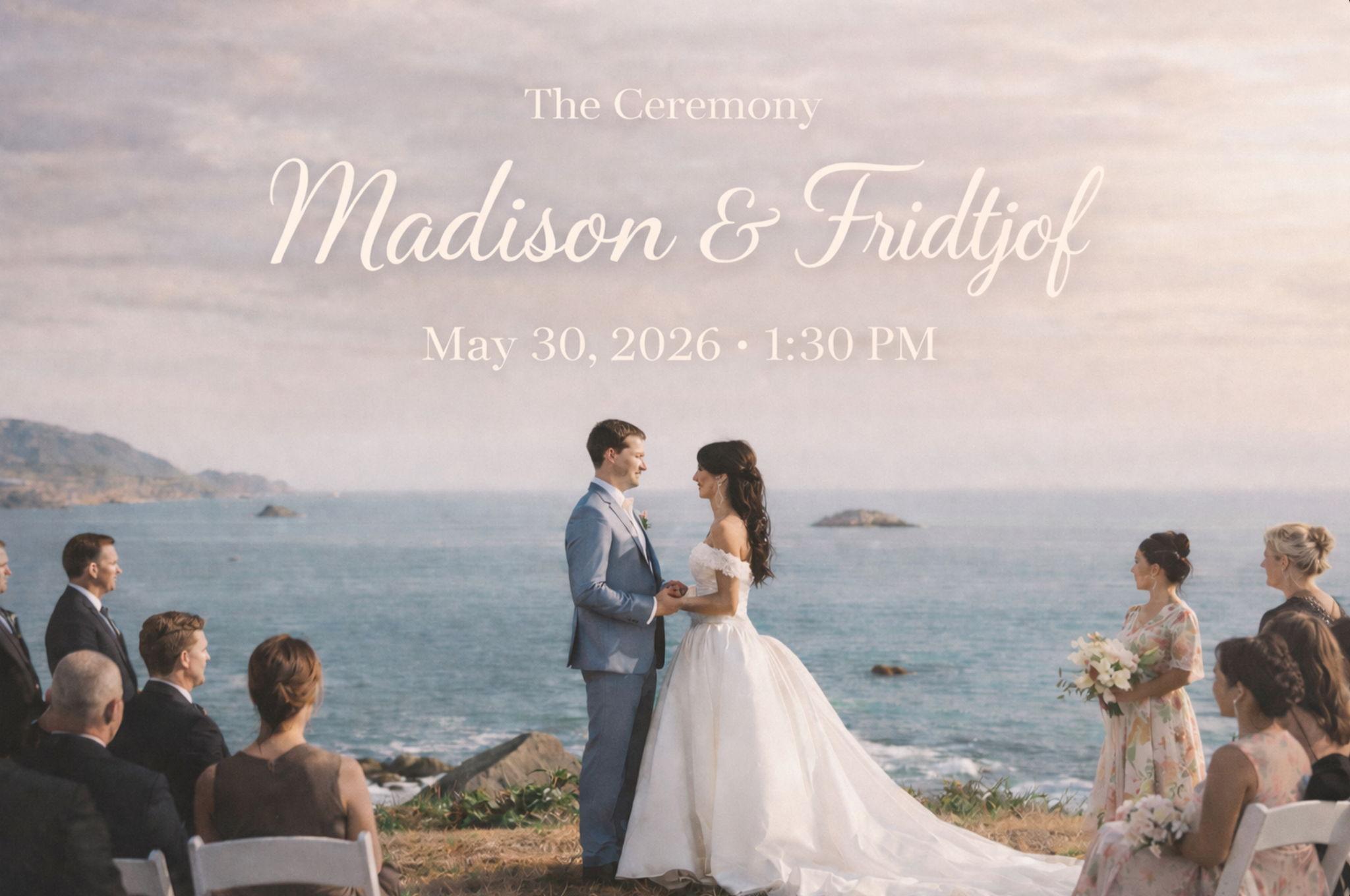 The Wedding Website of Madison Ramsey and Fridtjof Eymael