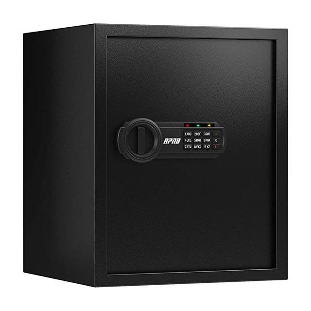 RPNB Deluxe Safe and Lock Box,Money Box,Digital Keypad Safe Box,Steel Alloy Drop Safe, Keypad Lock,Perfect for Home Office Hotel Business Jewelry Gun Cash Use Storage,1.5 Cubic Feet