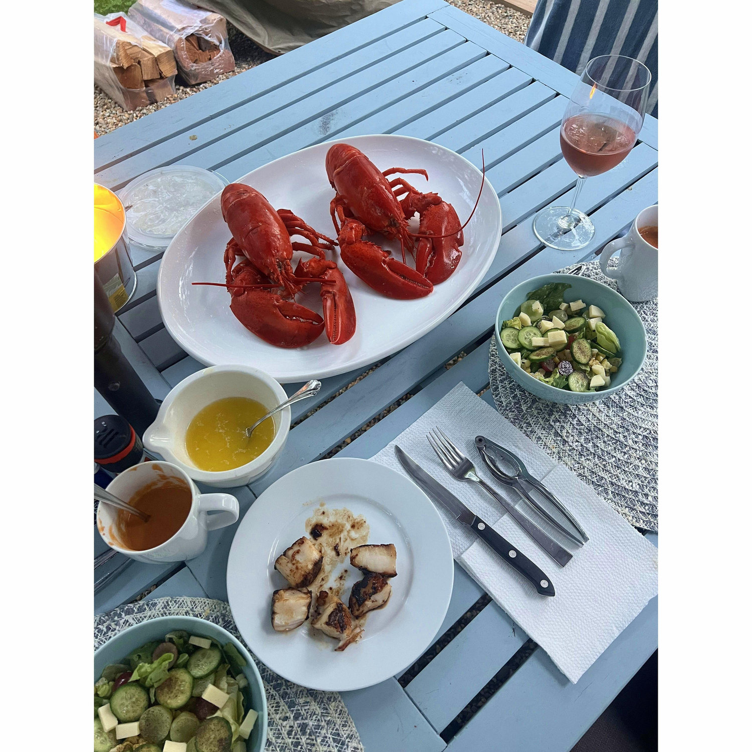 Fresh lobsters from Larsen's in Menemsha