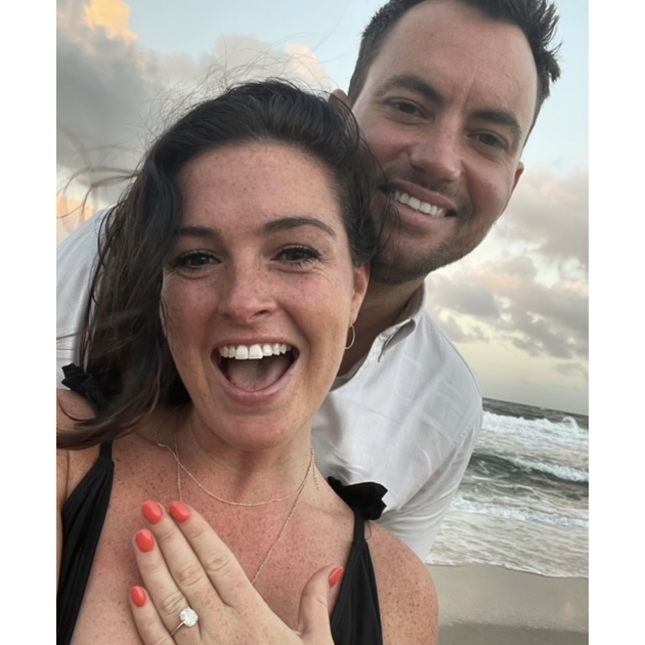 The moment we got engaged!