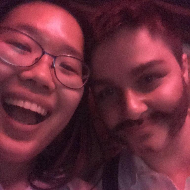We love each other with and without mustaches on