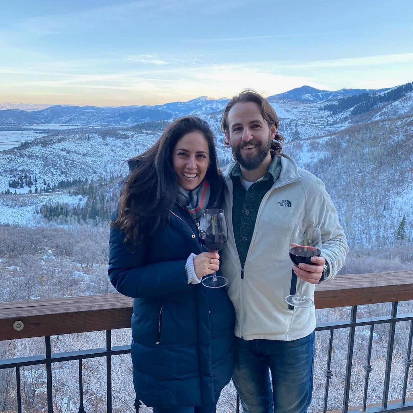 Overlooking the Park City Olympic bobsled run