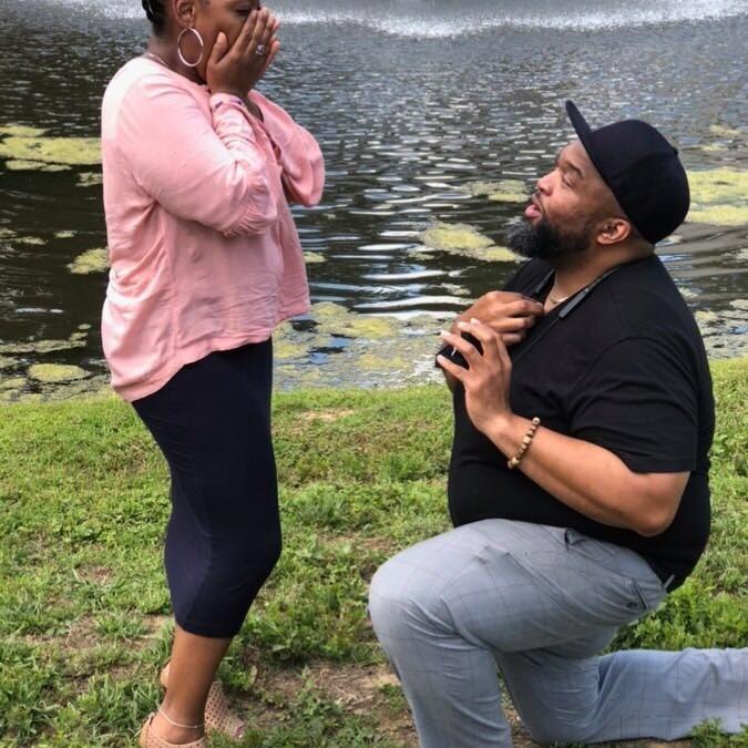 Proposal day. Tiff was so shocked like I hadn't been telling her for years I was going to propose.