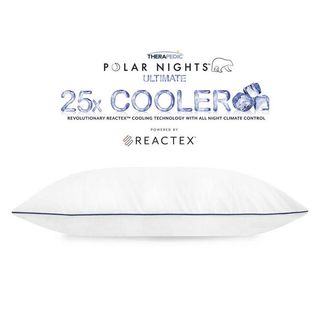 Therapedic® Polar Nights™ 25x Cooling Adjustable Ice Cube King Hybrid Pillow