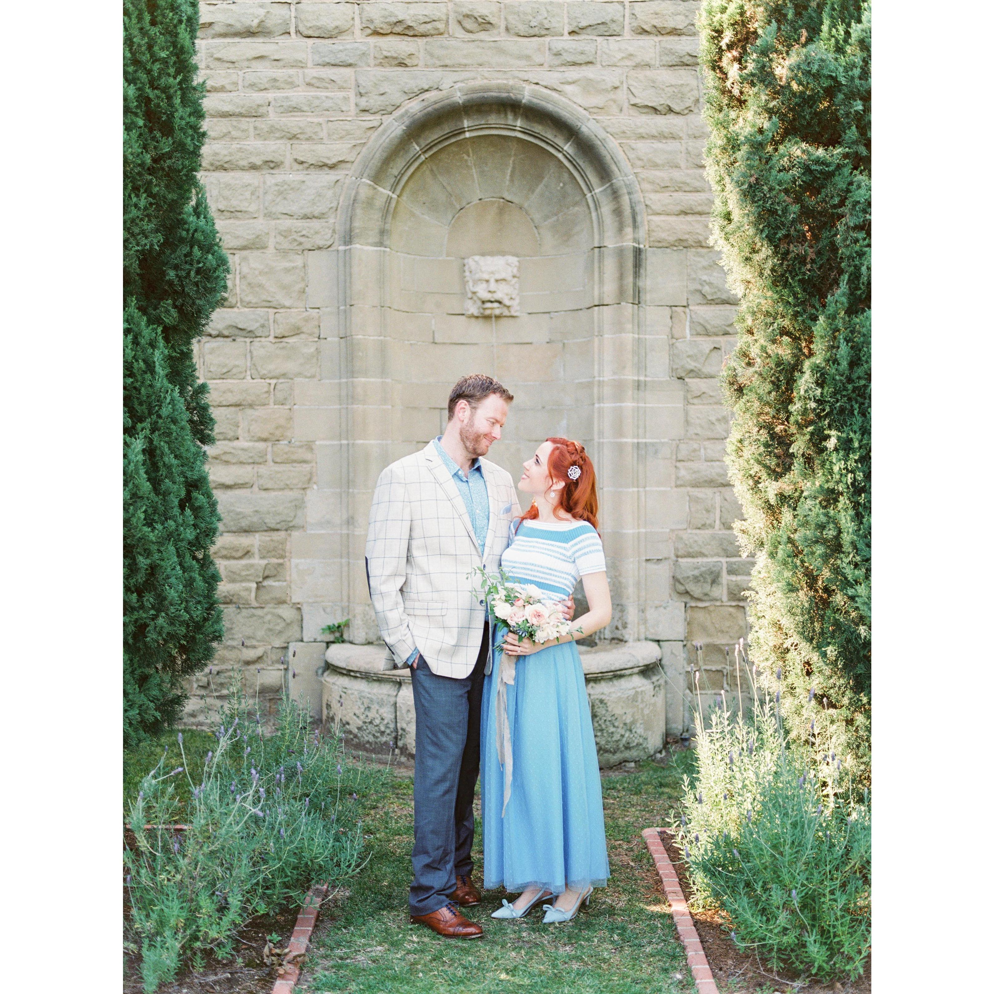 Taken at Greystone Mansion during our engagement photo shoot.