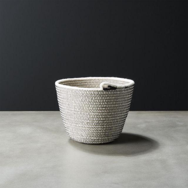 Digger Small Black Braided Basket