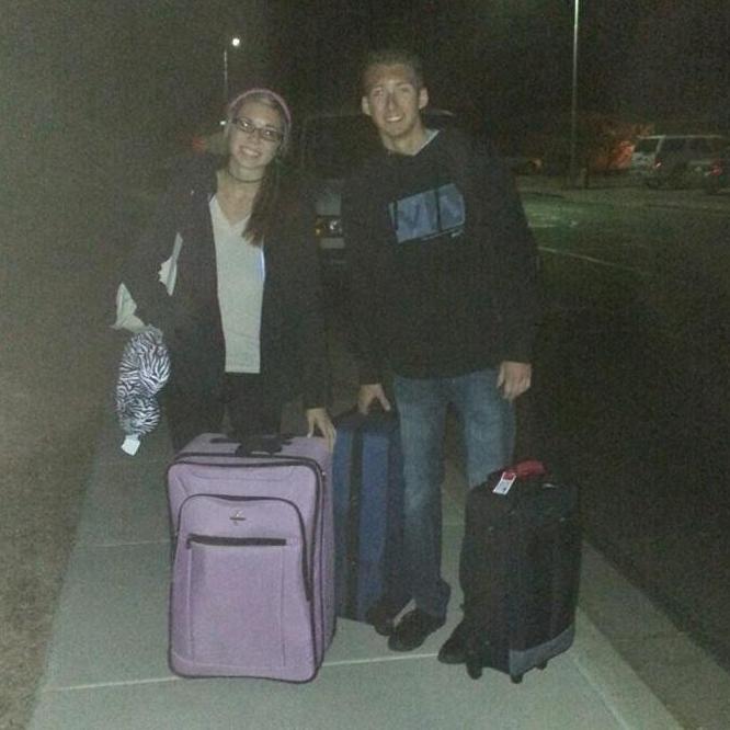 Traveling to Italy together for the first time. 2013