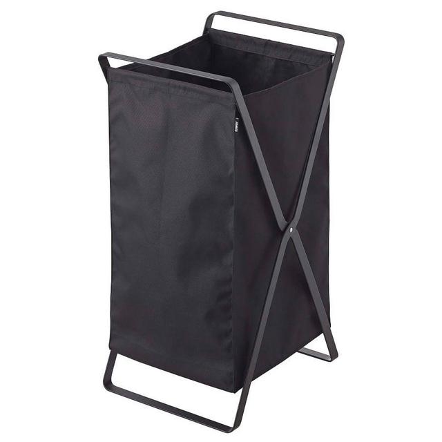 Yamazaki Foldable Laundry Hamper, Black