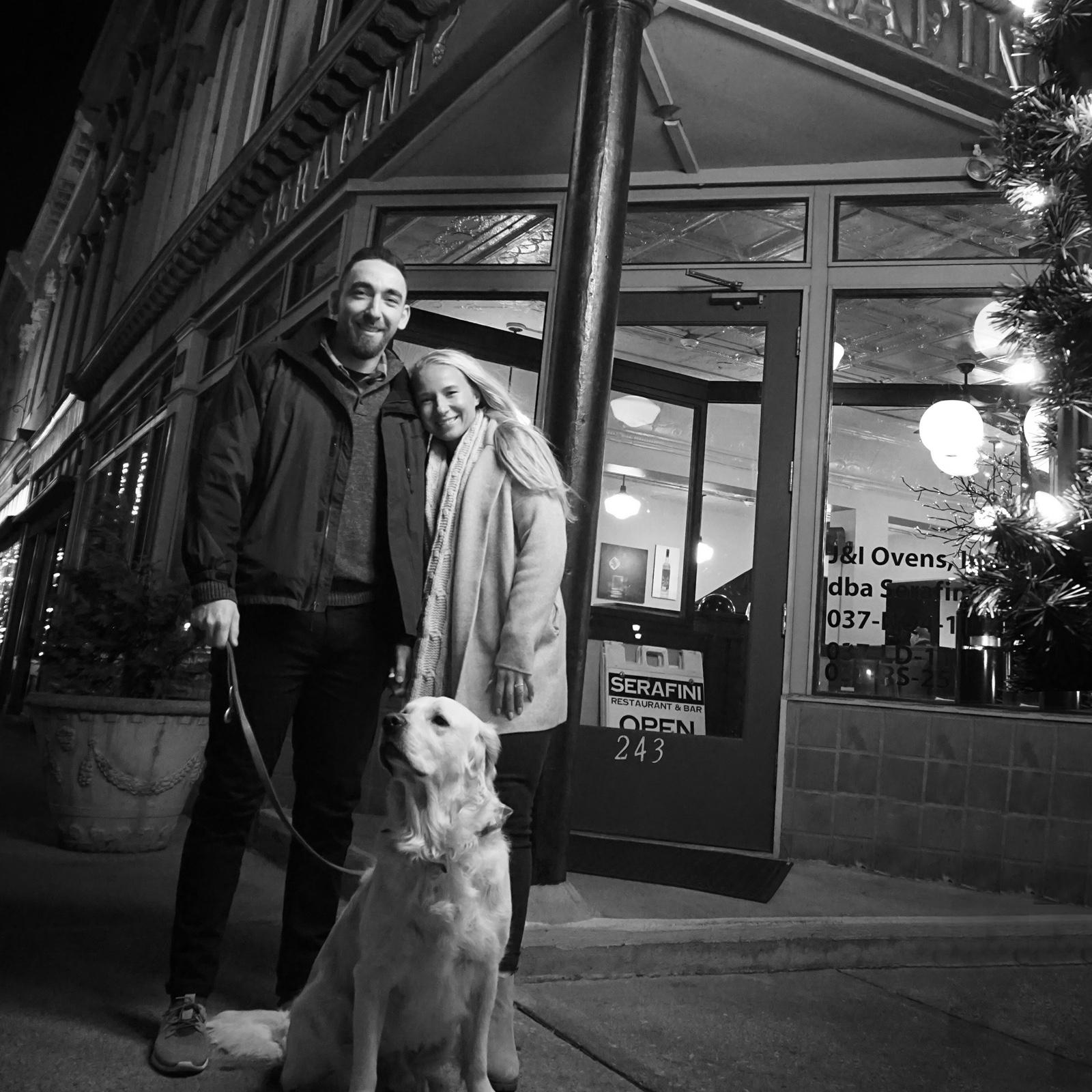 Zach even brought Bo to join the photo shoot.