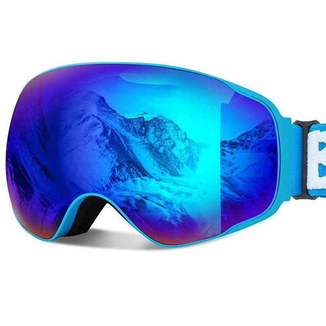 Ski Goggles OTG Snow Snowboard Goggles for Men Women Youth 100% UV Protection Anti Fog Sports Winter Skiing