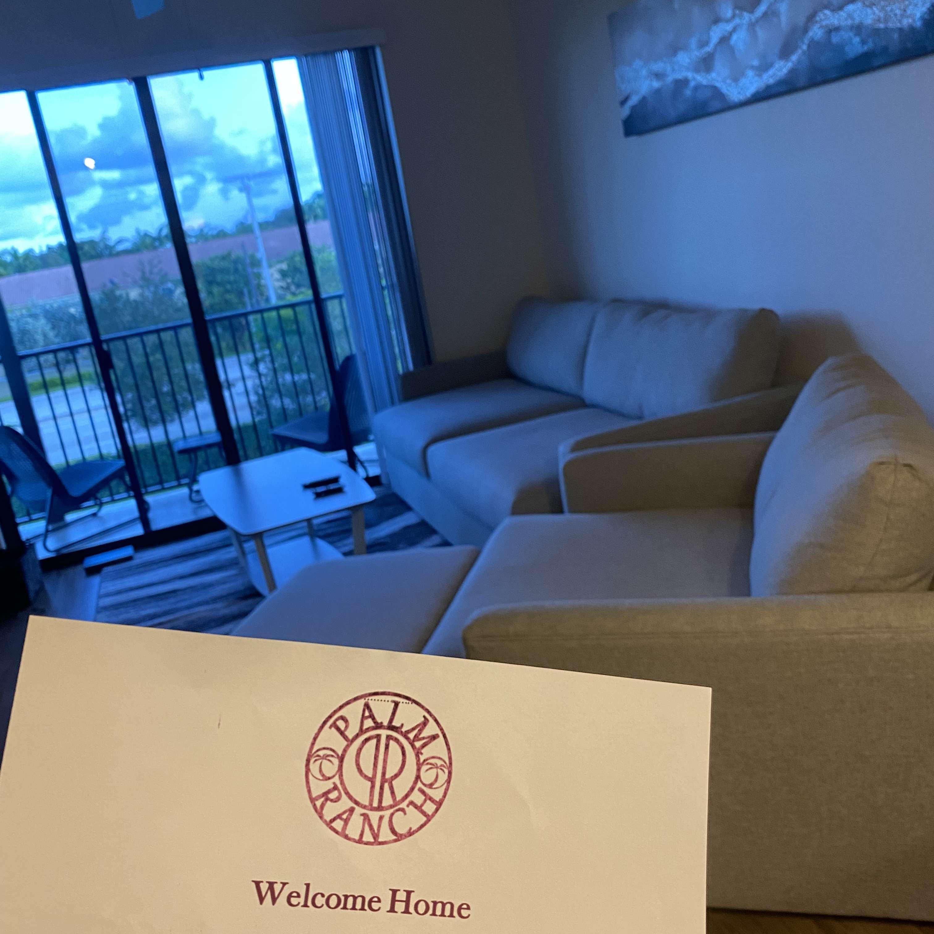 Our first apartment!