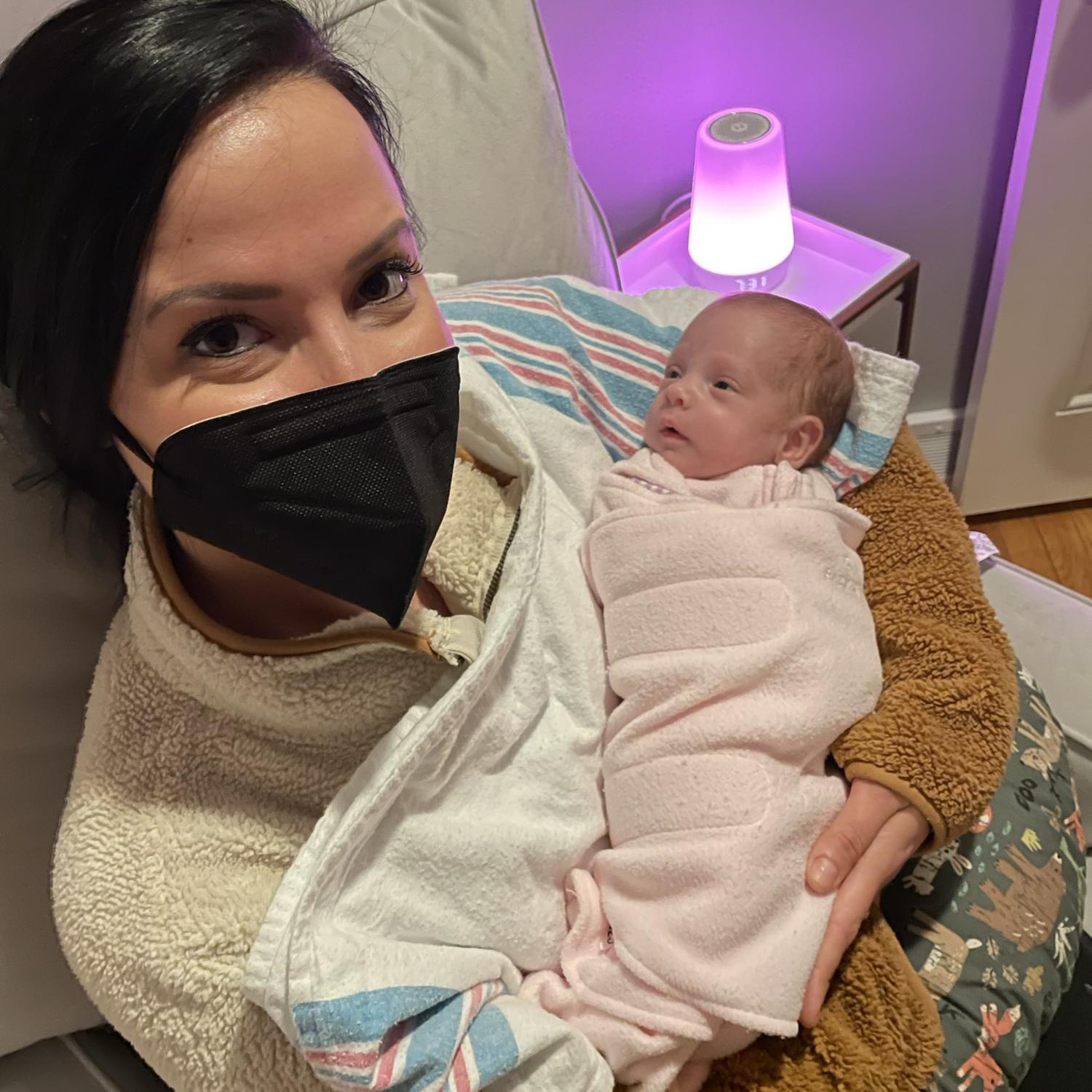Baby Charlie’s first day home from the hospital 💕