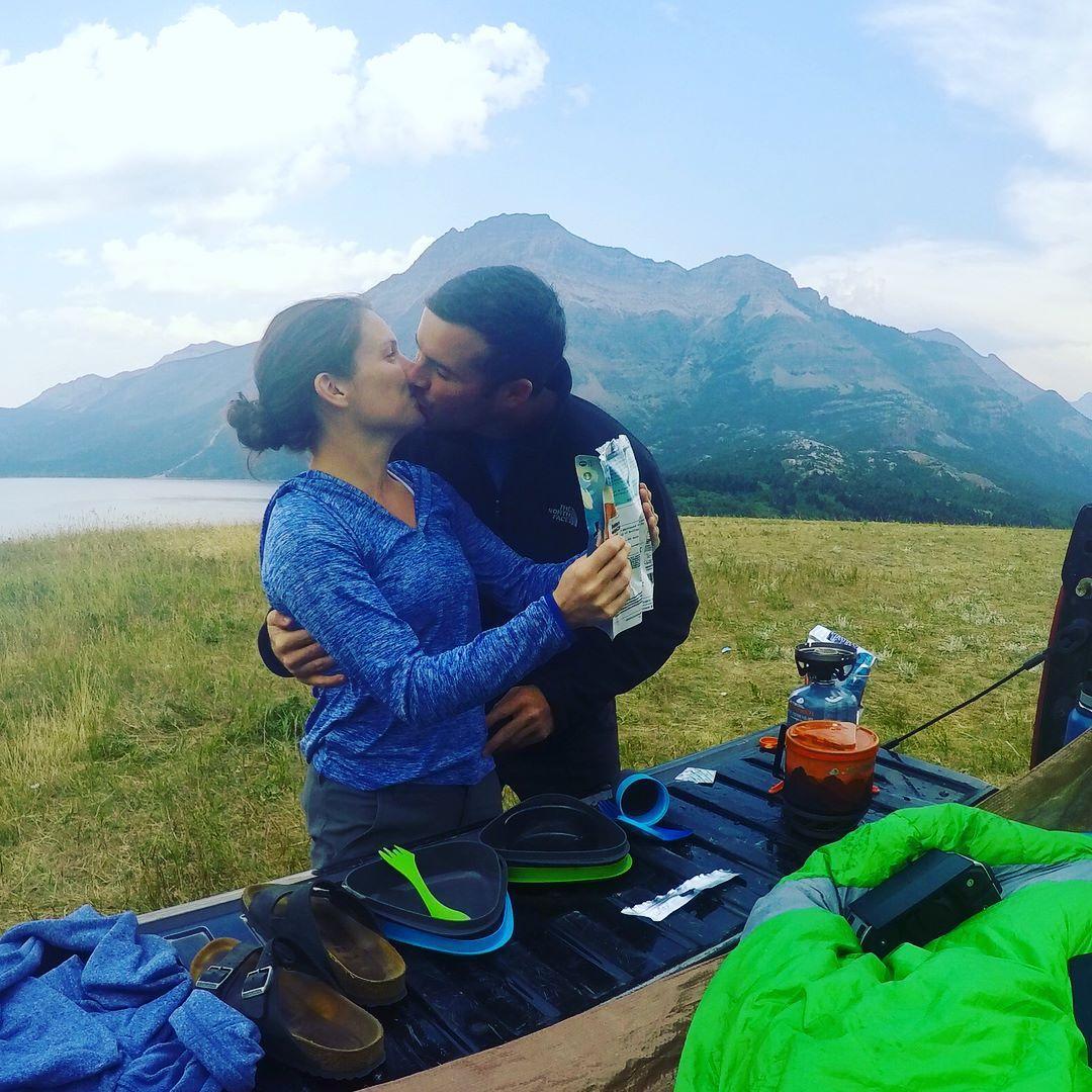 Waterton National Park. This picture was taken the day before we started our hike across the American/Canadian border, facing a bear, and a long trek through the dark that turned into a run!