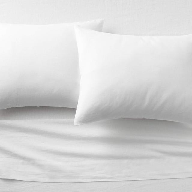 Linen White Queen Sheet Set