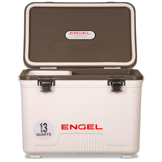 ENGEL 13qt Leak-Proof, Air Tight, Drybox Cooler and Small Hard Shell Lunchbox for Men and Women