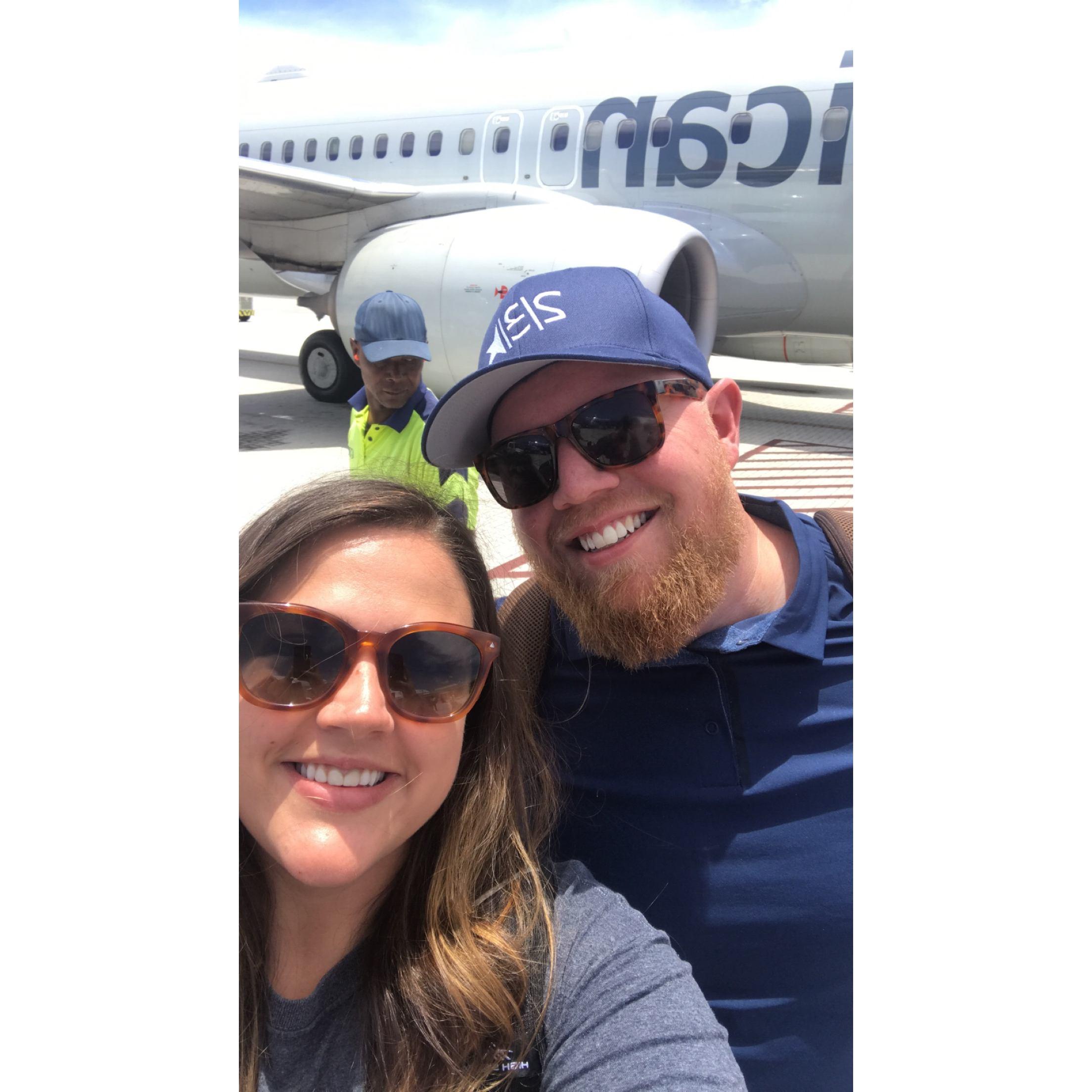 First international trip together to Cayman Islands