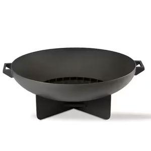Anson 32 in. Wood Burning Steel Fire Bowl in Gray