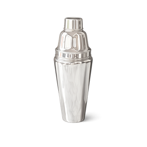 Hotel Silver Vintage Cocktail Shaker