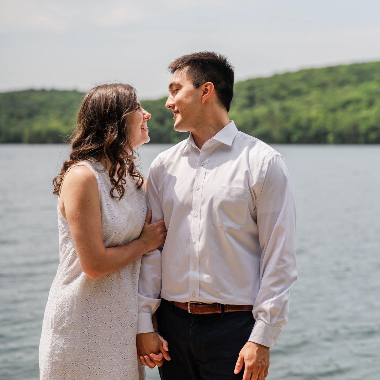 July 2025 - Engagement Photos!! Sunset Lake, Benson, VT (at Abbie’s Grammie’s lake house).