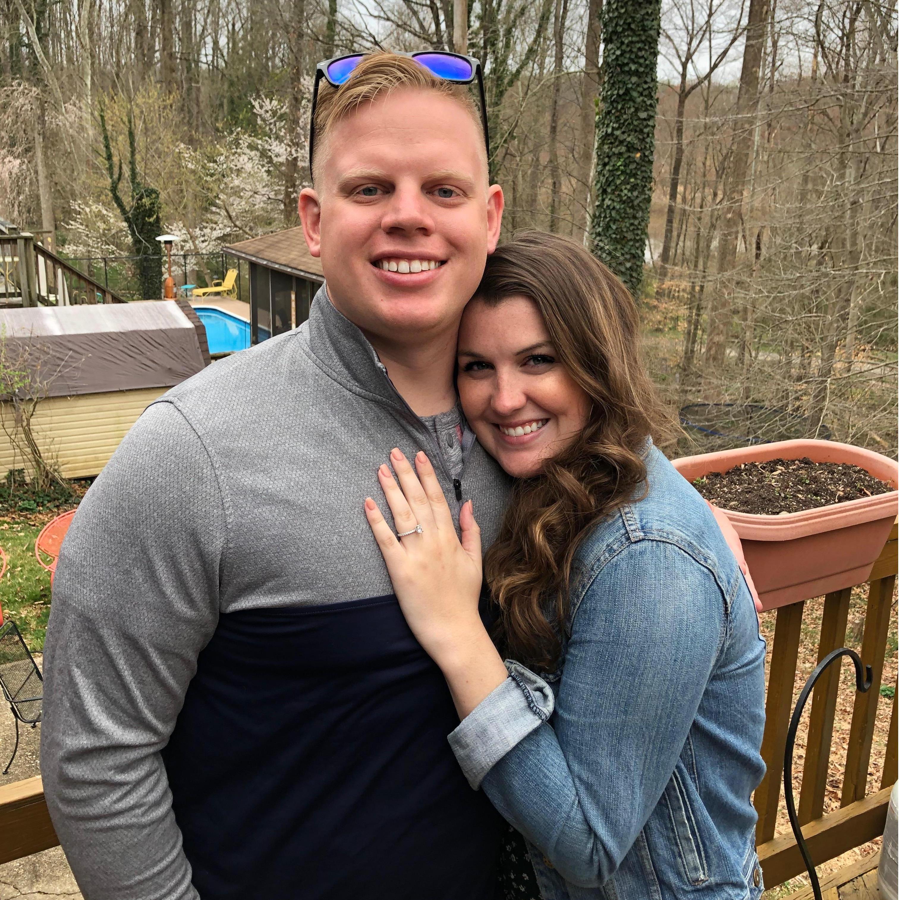 March 2021: We're engaged!