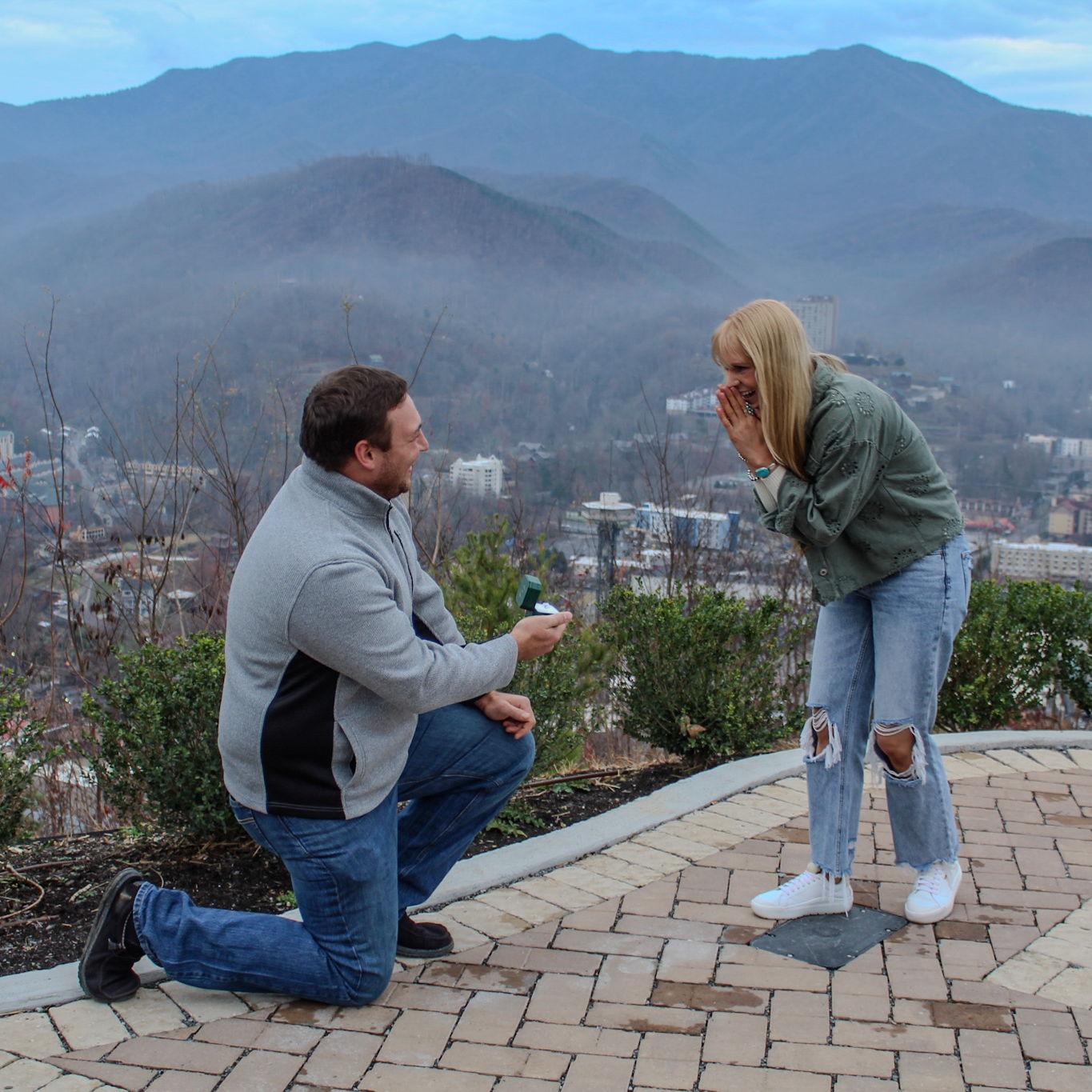 Proposal day in Gatlinburg, TN