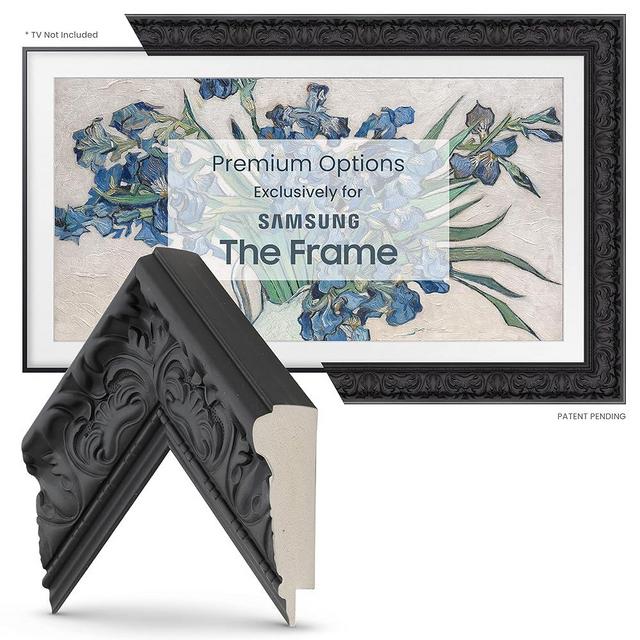 Deco TV Frames -Tuscan Matte Black Compatible ONLY with Samsung The Frame TV (Fits 2021-2024 Frame TV, 75")