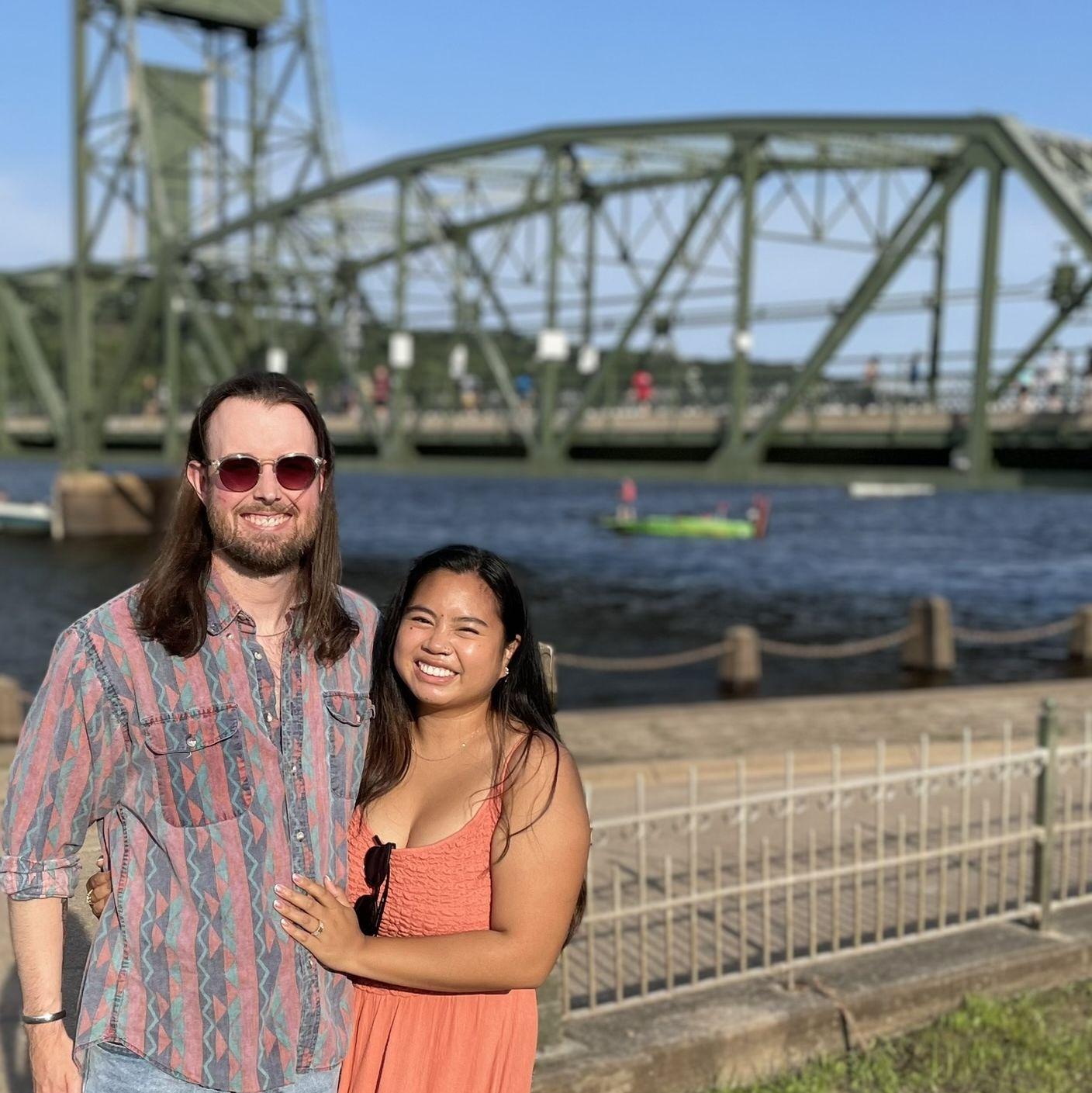 2024 - Stillwater, MN - Minutes after Josh asked Kim to marry him