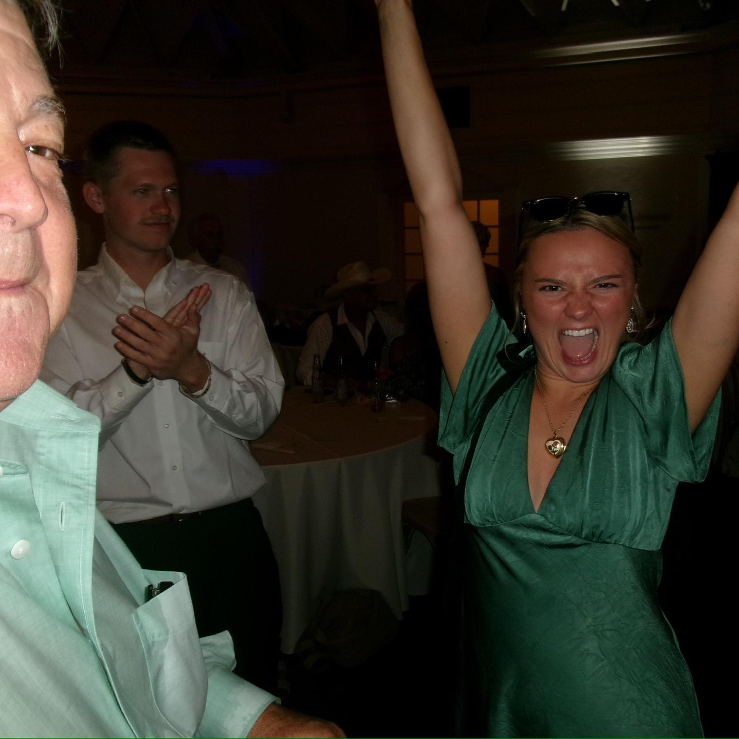 Dance floor at Maylee’s cousin CJ and Josie’s wedding 🫶🏼