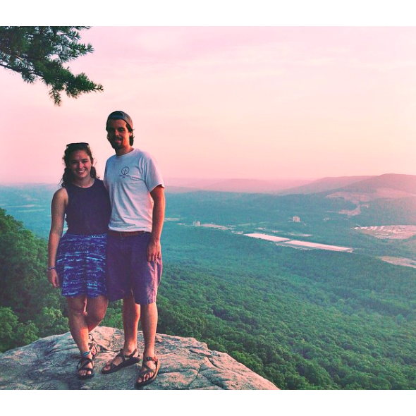 From our first date at Sunset Rock on Lookout Mountain (2014).