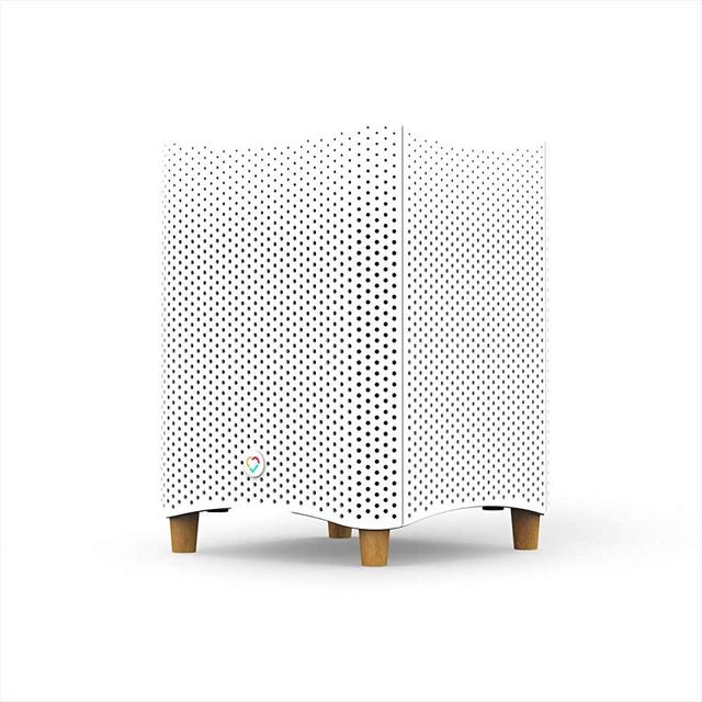 Mila HEPA Air Purifier Filters Smoke, Allergens, Viruses, Dust, Mold, Pollution & Pet Dander-447 CADR, 1,000 sq ft Coverage, 11.8" x 11.8" x 15.5", White